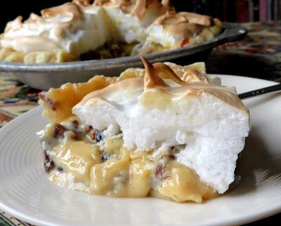 Raisin & Sour Cream Meringue Pie