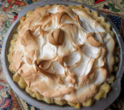 Raisin & Sour Cream Meringue Pie