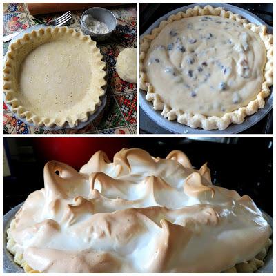 Raisin & Sour Cream Meringue Pie