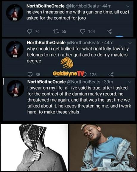 Wizkid Threatens Me With A Gun Each Time I Demand Compensation For Beats I Produced For Him – Northboi Reveals