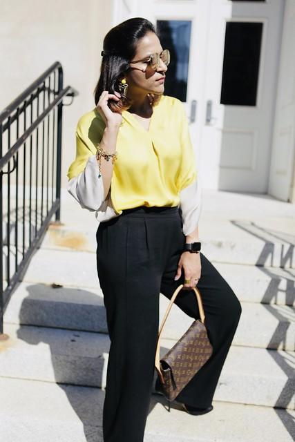 Lemon and Black Fall Look Tanvii.com