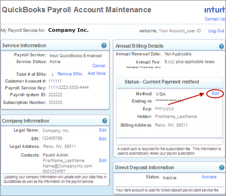 How to Change/Update the QuickBooks Desktop Payment Method