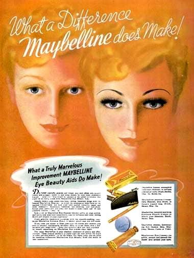 1937 Maybelline advertisment
