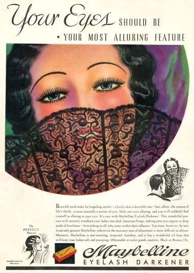 1933 Maybelline advertisement