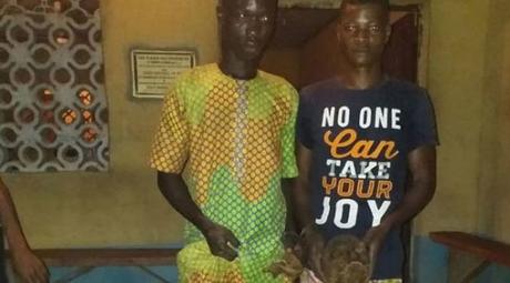 Two Men Arrested With Woman’s Skull Which Are For Money Ritual (Photo)