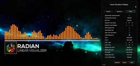10 Best Rainmeter Visualizer Skins for Windows 10 radian linear visualizer for rainmeter