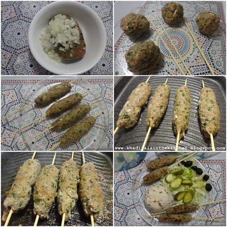 BROCHETTES DE KEFTA À LA MAROCAINE / MOROCCAN KOFTA SKEWERS / BROCHETAS DE KEFTA MARROQUÍ / الكفتة المشوية المغربية