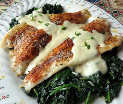 Baked Sea Bass with a Lemon Parmesan Cream