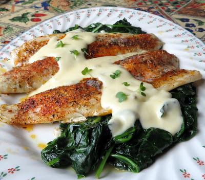 Baked Sea Bass with a Lemon Parmesan Cream