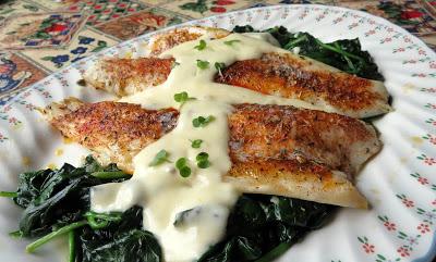 Baked Sea Bass with a Lemon Parmesan Cream