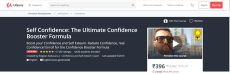 [Updated] Top 5+ Best Confidence Classes Online With Certification 2019 @$29