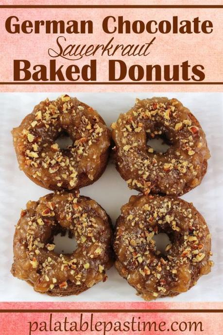 German Chocolate Sauerkraut Baked Donuts German Chocolate Sauerkraut Baked Donuts