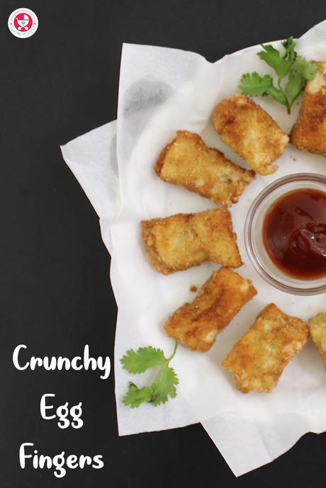Here is a simple yet delicious Crunchy Egg Fingers Recipe for babies to adults. A nutritious finger food for babies and a perfect after school snack for kids.