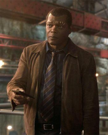 Samuel L. Jackson as Nick Fury in Captain Marvel Samuel L. Jackson as Nick Fury in Captain Marvel