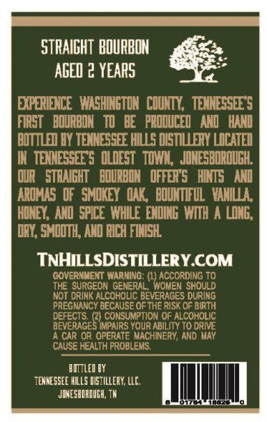 S.E. Callahan's Bourbon Label - Back