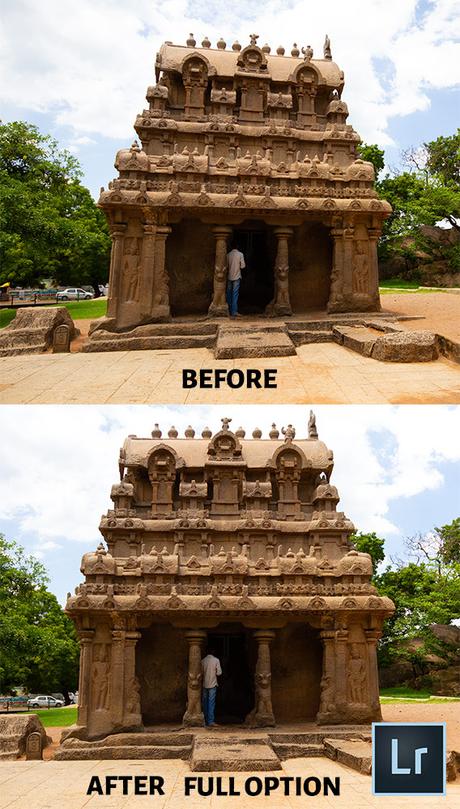 Lightroom Before After Perspective Correction-Full Option