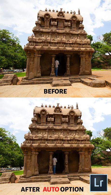 Lightroom Before After Perspective Correction-Auto Option