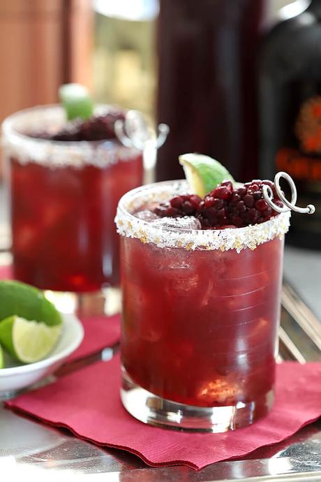 Blackberry Serrano Margarita Cocktail