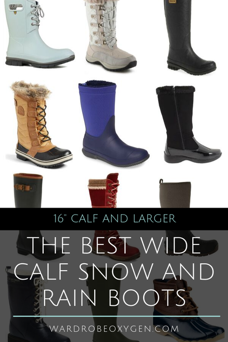Wide Calf Snow Boots and Rain Boots