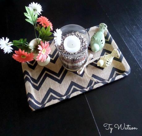 DIY Fabric Covered Tray