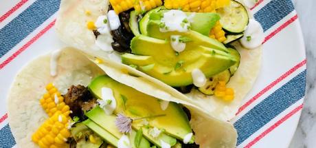 Vegetarian Mexican Tacos with Lime Crema 2 min read