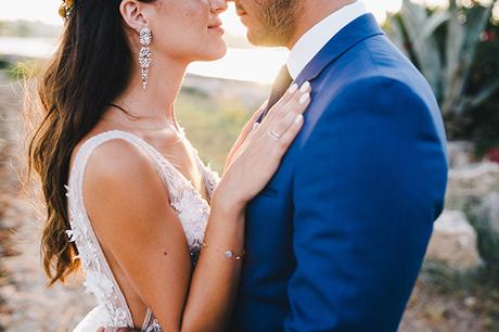 Gorgeous romantic peach and white wedding in Corfu