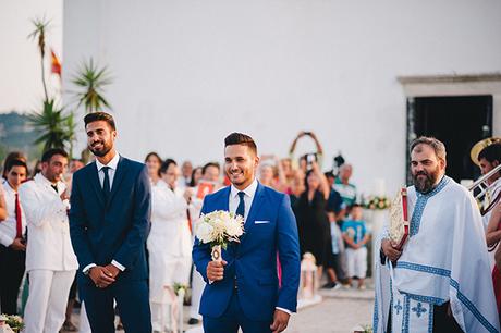 Gorgeous romantic peach and white wedding in Corfu