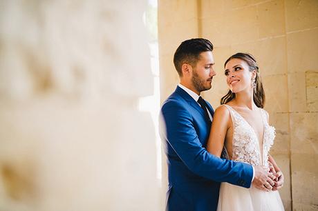 Gorgeous romantic peach and white wedding in Corfu