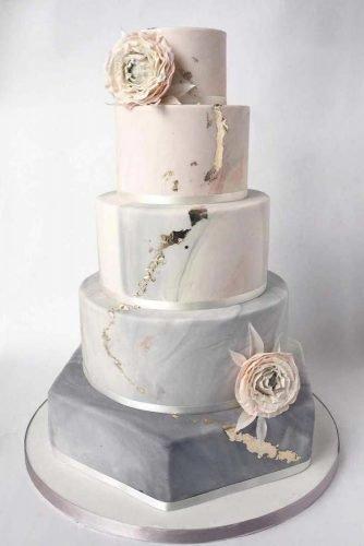 wedding colors 2019 marble wedding cake silver sage with roses and gold foil effect liggyscakes