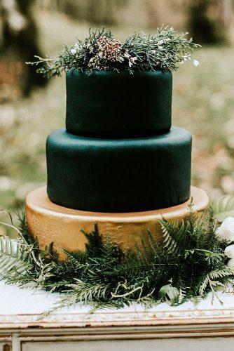 wedding colors 2019 moody dark green winter bridal cake luxenw