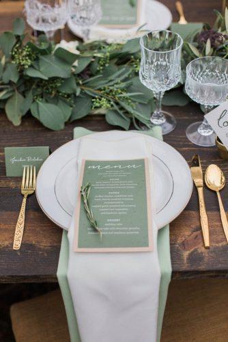 wedding colors 2019 olive green table decor and menu conforti photography