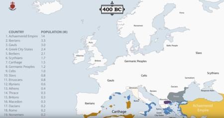 The Rise and Fall of Empires in a Time-Lapse Video
