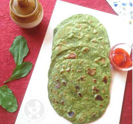 Kids not eating greens? Sneak it into their everyday diet with this spinach phulka recipe that tastes as good as it looks!