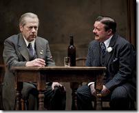 Harry Hope (Stephen Ouimette) and Theodore “Hickey Hickman (Nathan Lane) in Eugene O’Neill’s The Iceman Cometh directed by Robert Falls at Goodman Theatre.