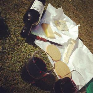 Cheese, wine, sun, Edinburgh, Instagram