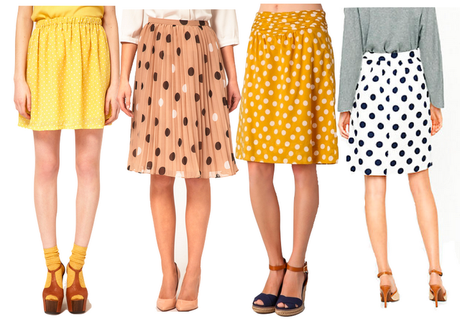 Monday one love: polka dot skirts