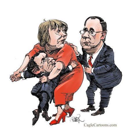 Riber Hansson - Sweden - Merkel get a new dancing partner - English - France, Sarkozy, Hollande, President election France