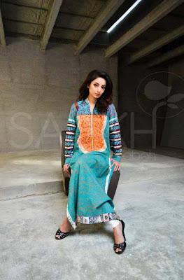 Handmade Embroidered Summer Dresses Collection 2012 Saakh by Sabah