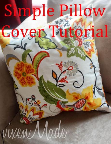 Simple Pillow Cover Tutorial