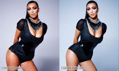 misspopculture:

Kim Kardashian Photoshop’s latest victim 

Why the lightened skin? Thats what ide like to know! Is her skin colour offensive or ugly? NO! So why have the retouchers made her paler, is dark skin not fashionable? WTF?????
This is not unlike the unnecessary air brushing of Angelina Jolie which made her look anorexic… Except that this time it seems racist, no??
xoox LLM