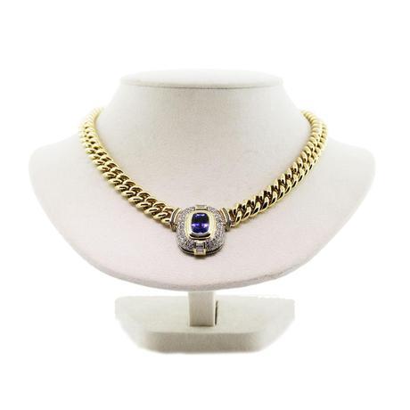 Tanzanite Necklace, tanzanite, gold, necklace