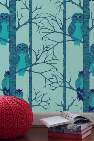 The Owls - Wallpaper design by Camilla Meijer