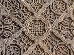 Intricate wooden carving at the Bibi-Khanym mausoleum