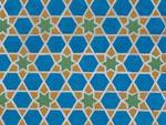 Colourful mosaics at Hazrat-Hizr Mosque