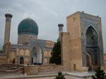 Guri Amir Mausoleum with blue fluted azure dome