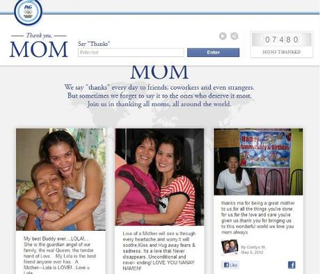 P&G; Thank You Mom FB Promo – A Tribute For Mom Might Send You to the London Olympics