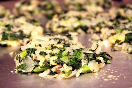 Mashed Potato Cakes with Onions and Kale