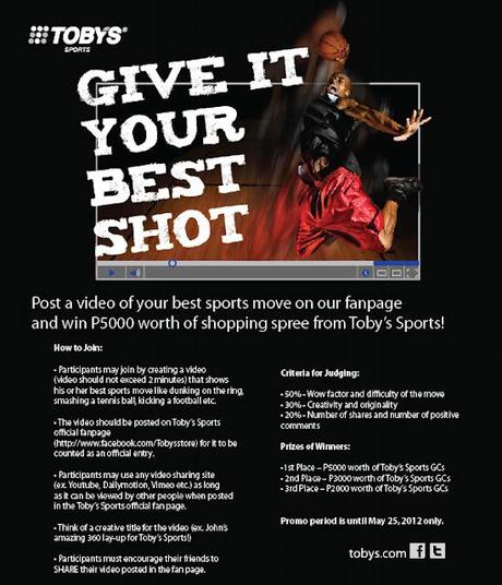 Tobys Give It Your Best Shot Contest