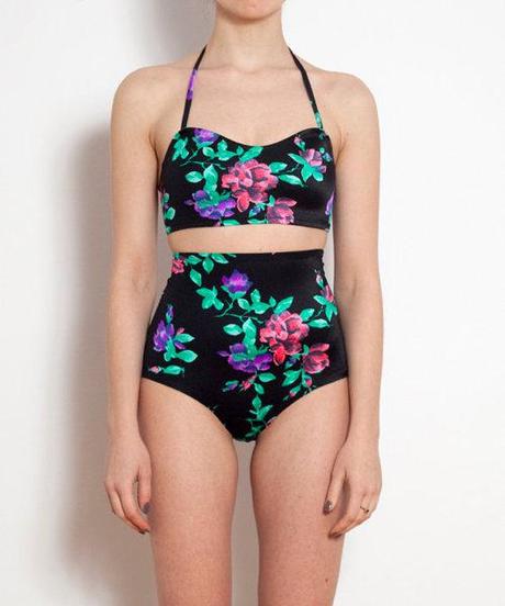 Wishlist: Love this Black Floral Two Piece Swimsuit from Minnow...