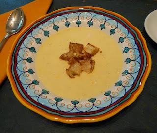 Blissful Banana Bisque with Cinnamon Croutons for Mom